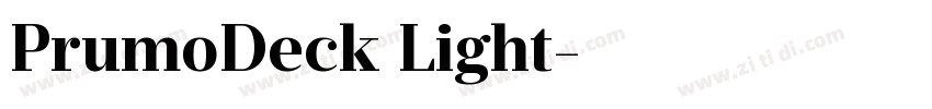PrumoDeck Light字体转换